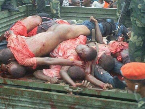 Disciples de Mukungubila, manifestant s non armés assassinés le 30 décembre 2013